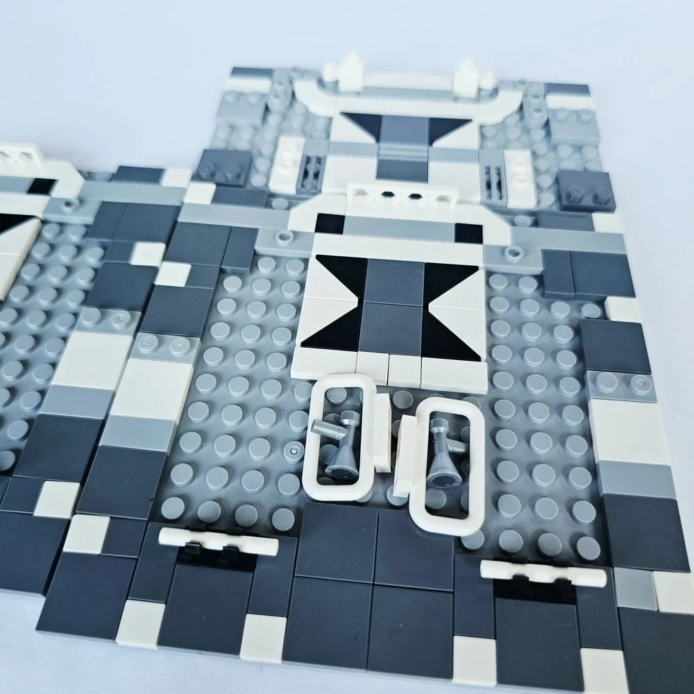 LEGO Custom MOC Baseplate Diorama Grey White Black Star Wars Style Build 2370